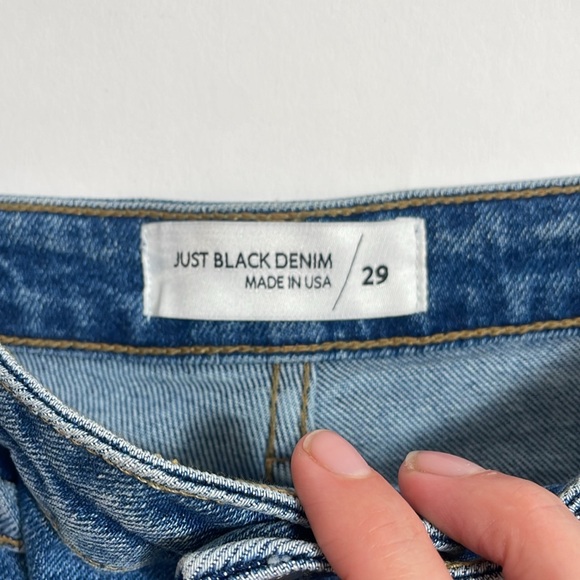 JUST BLACK DENIM high waist wide leg jeans - Picture 2 of 9